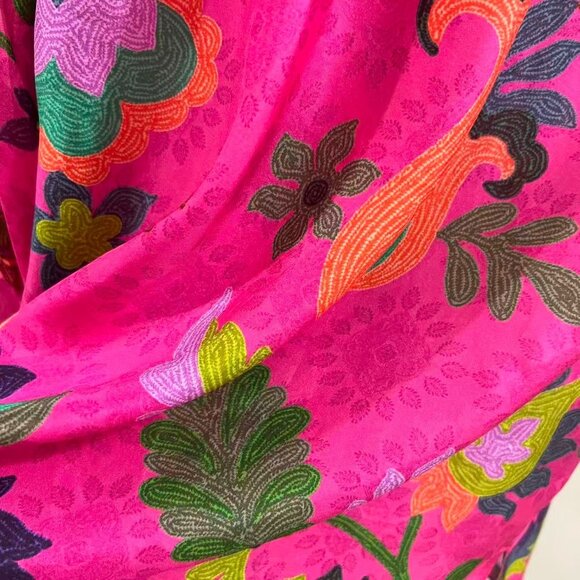 NWOT Johnny Was Martijn Silk Long Sleeves Pink Button Blouse Shirt Size S - Picture 11 of 16